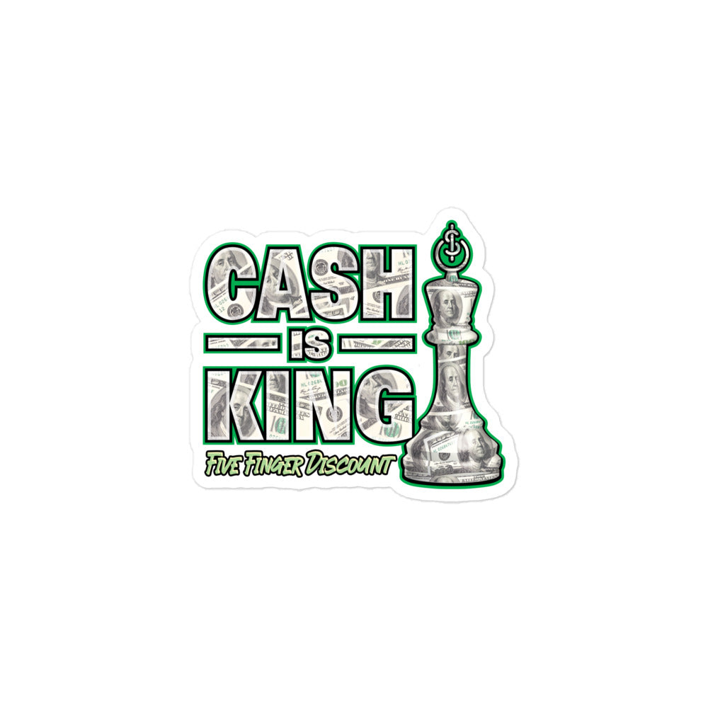 Cash Is King Sticker