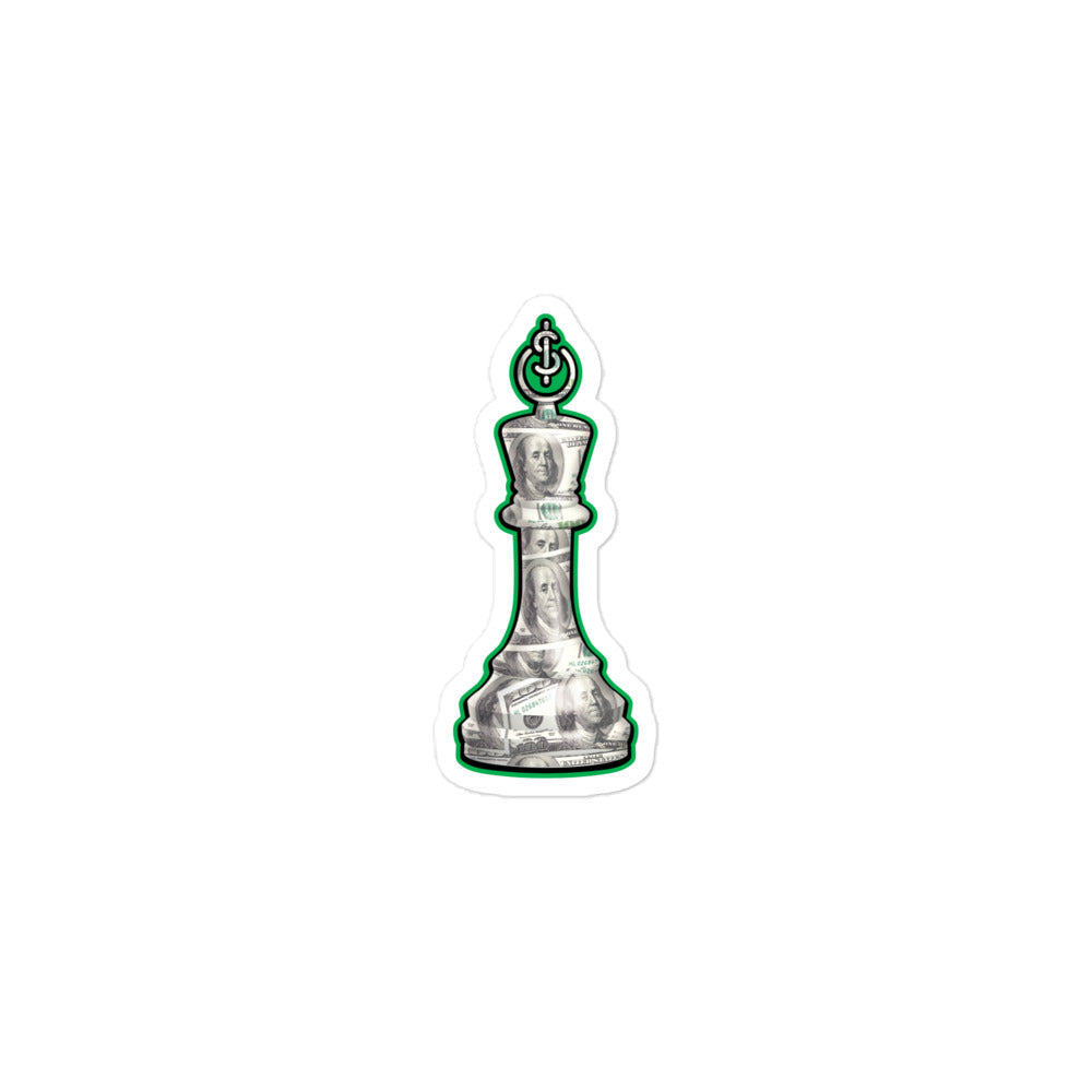 Cash Is King Chess Piece Sticker