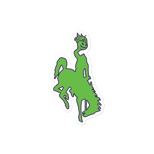 Bucking Horse & Headless Horseman Green & Purple Stickers