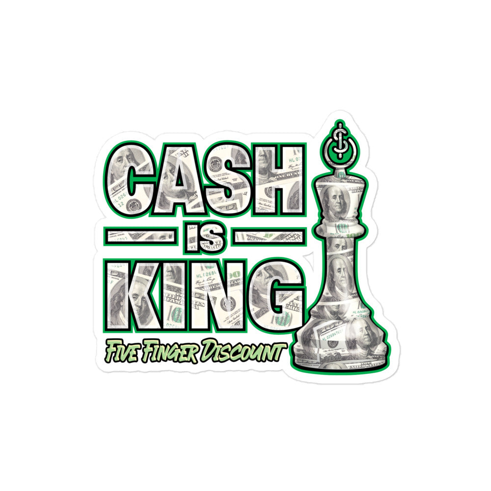 Cash Is King Sticker