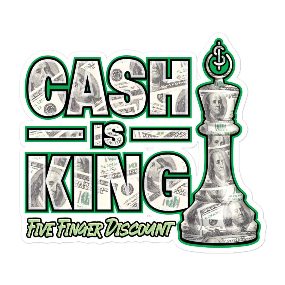 Cash Is King Sticker