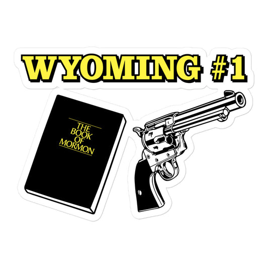 Wyoming #1 Wyoming Icons Sticker