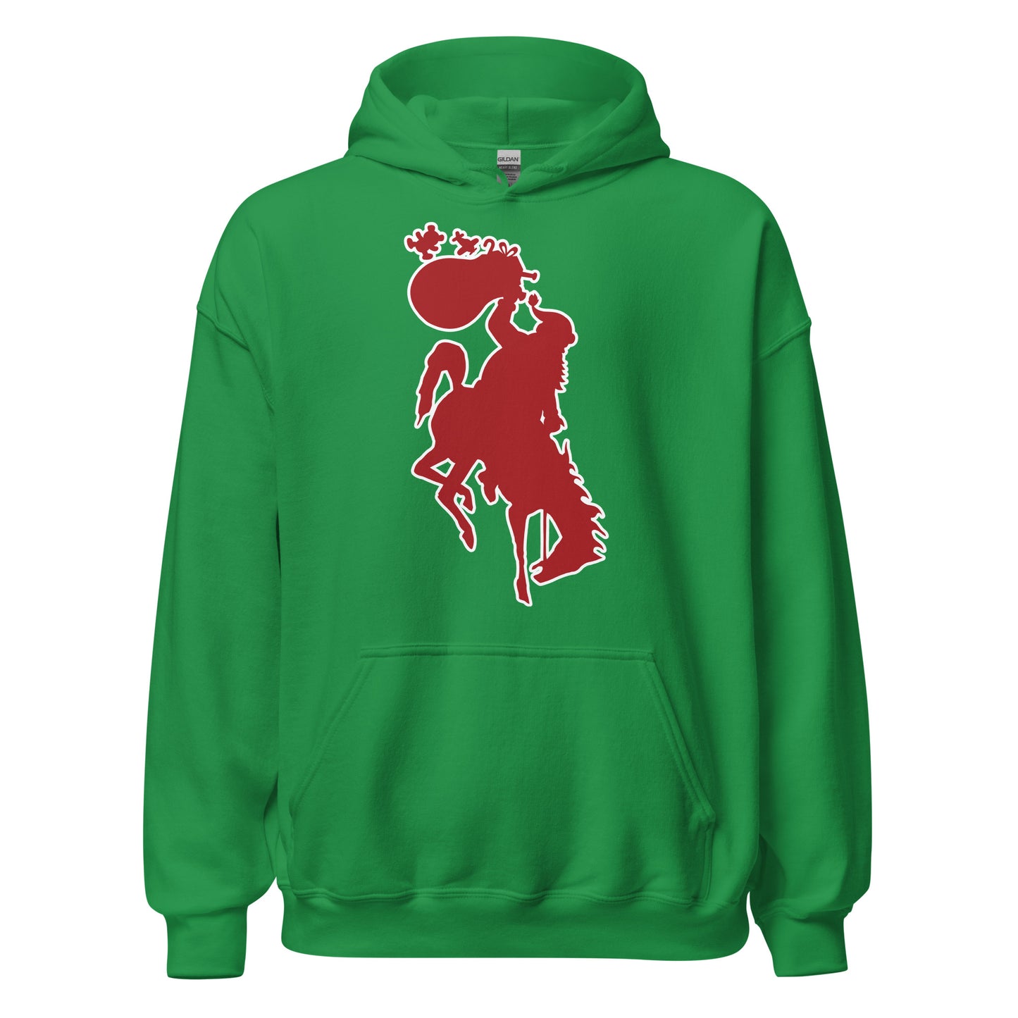 Bucking Horse & Santa Hoodie