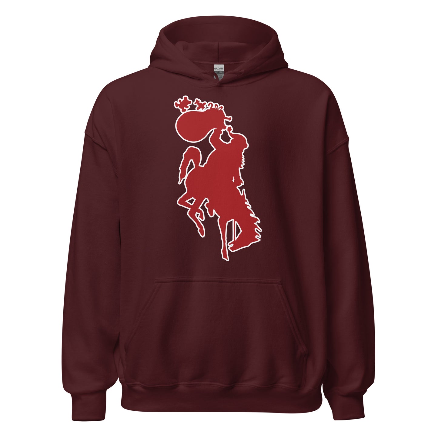 Bucking Horse & Santa Hoodie