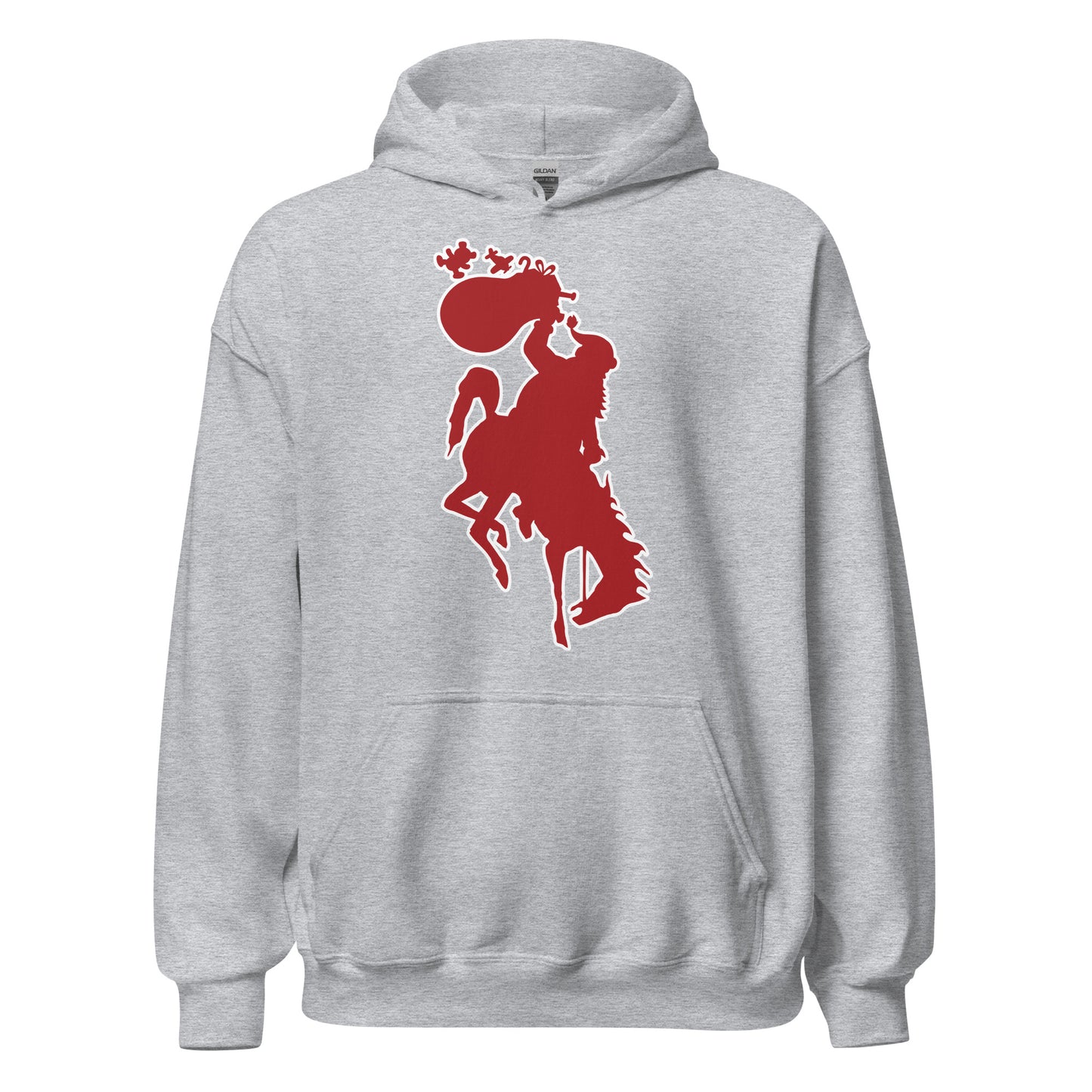 Bucking Horse & Santa Hoodie