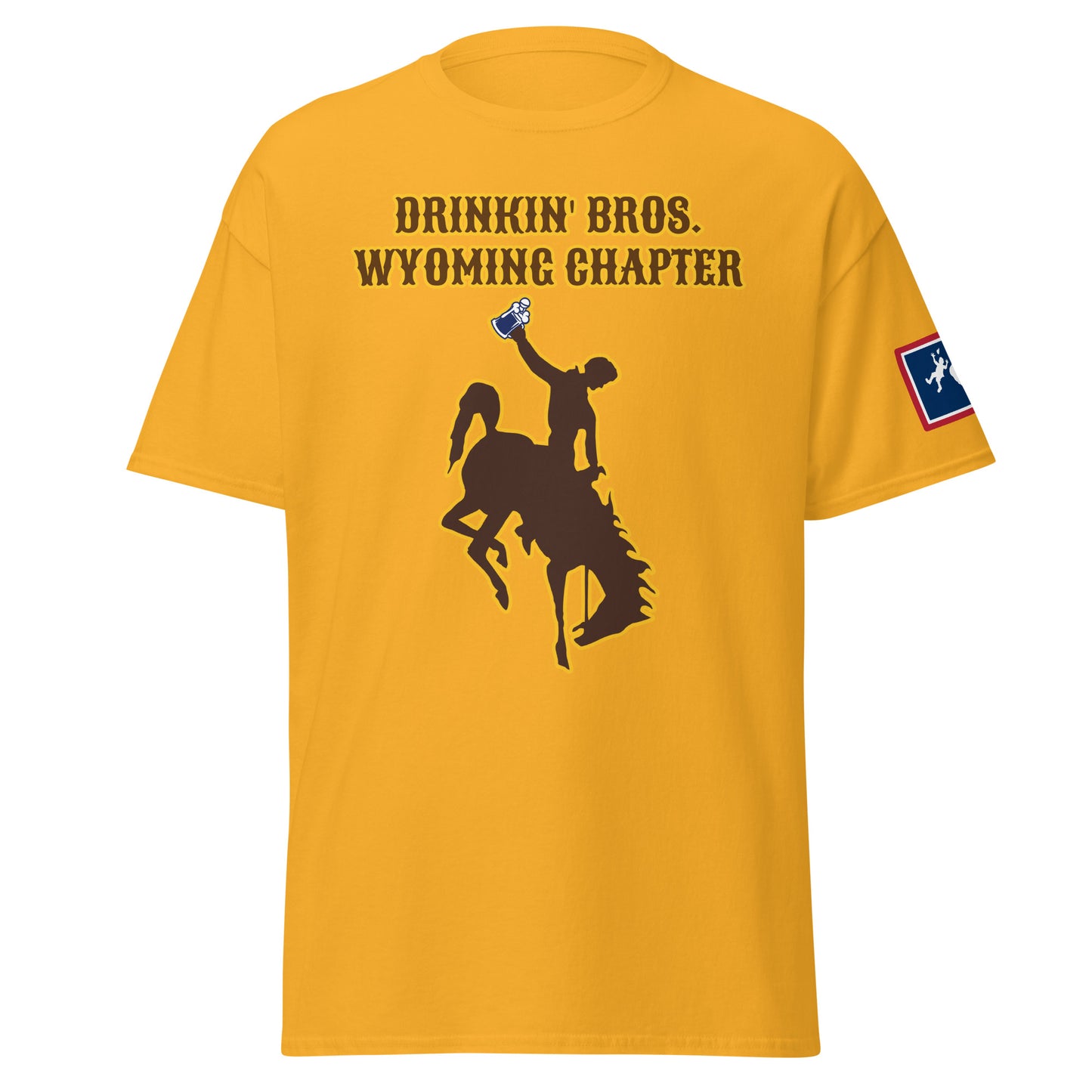 Drinkin' Bros. Wyoming Chapter Sleeve Print T-Shirt