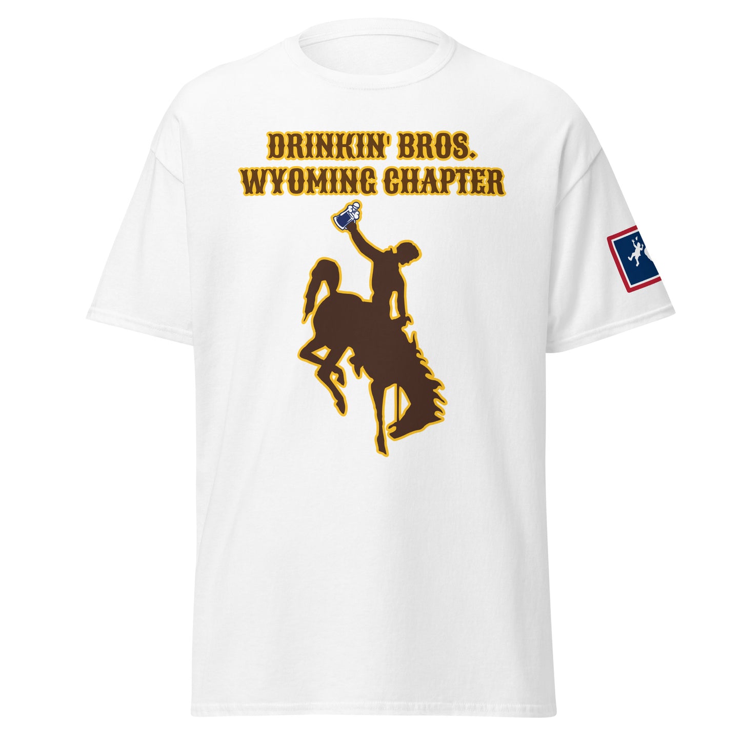 Drinkin' Bros. Wyoming Chapter Sleeve Print T-Shirt