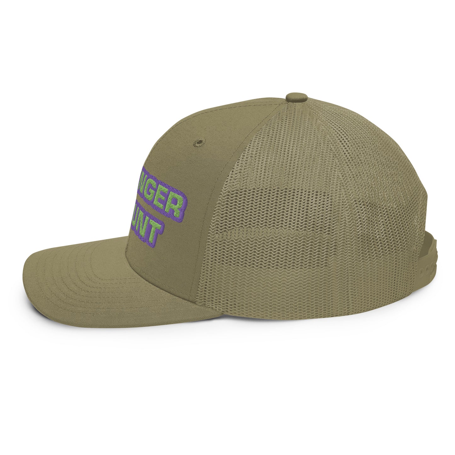 Five Finger Discount Purple & Green Embroidered Trucker Hat