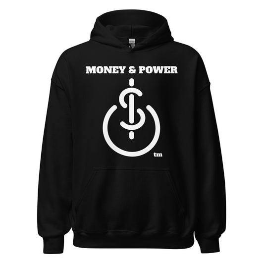 Money & Power White Print Hoodie