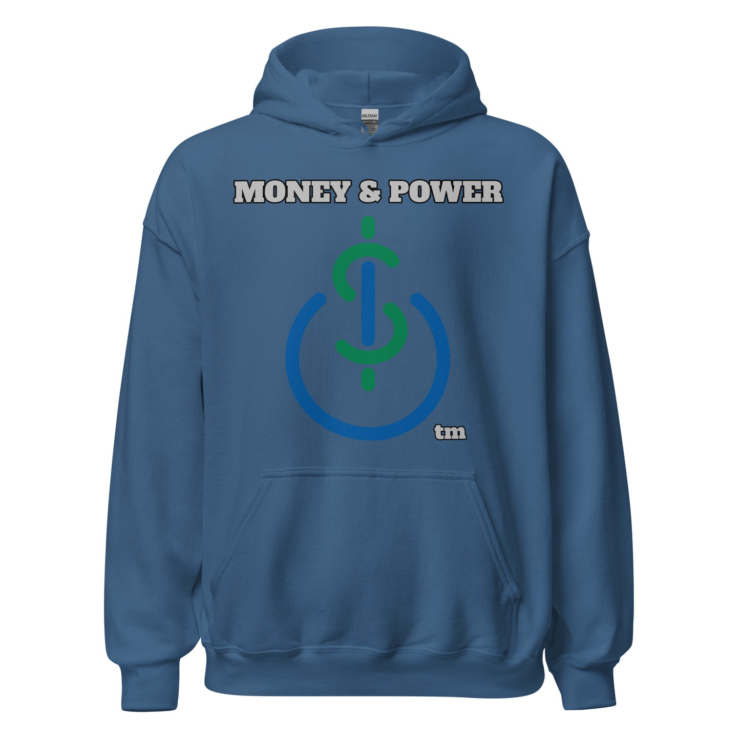 Money & Power Green & Blue Print Hoodie