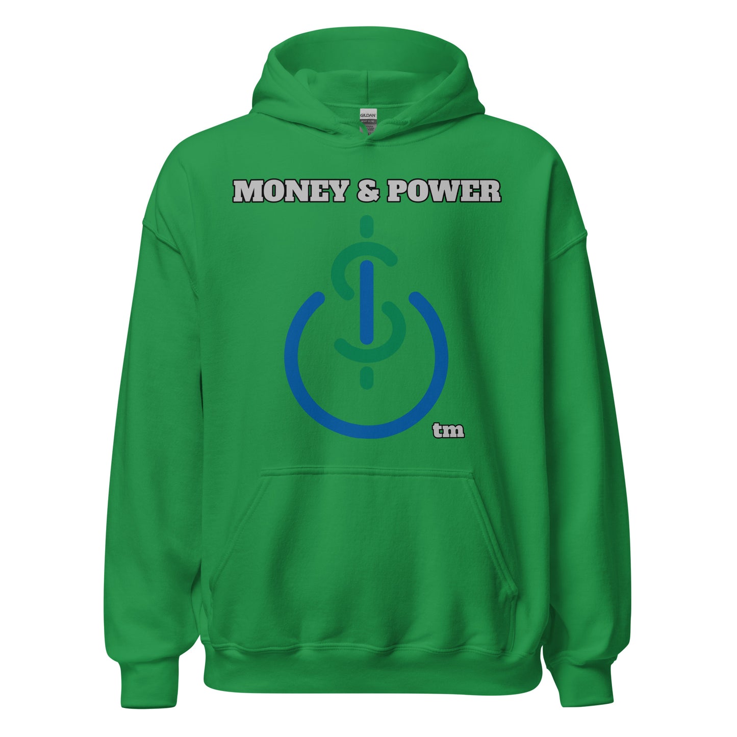 Money & Power Green & Blue Print Hoodie