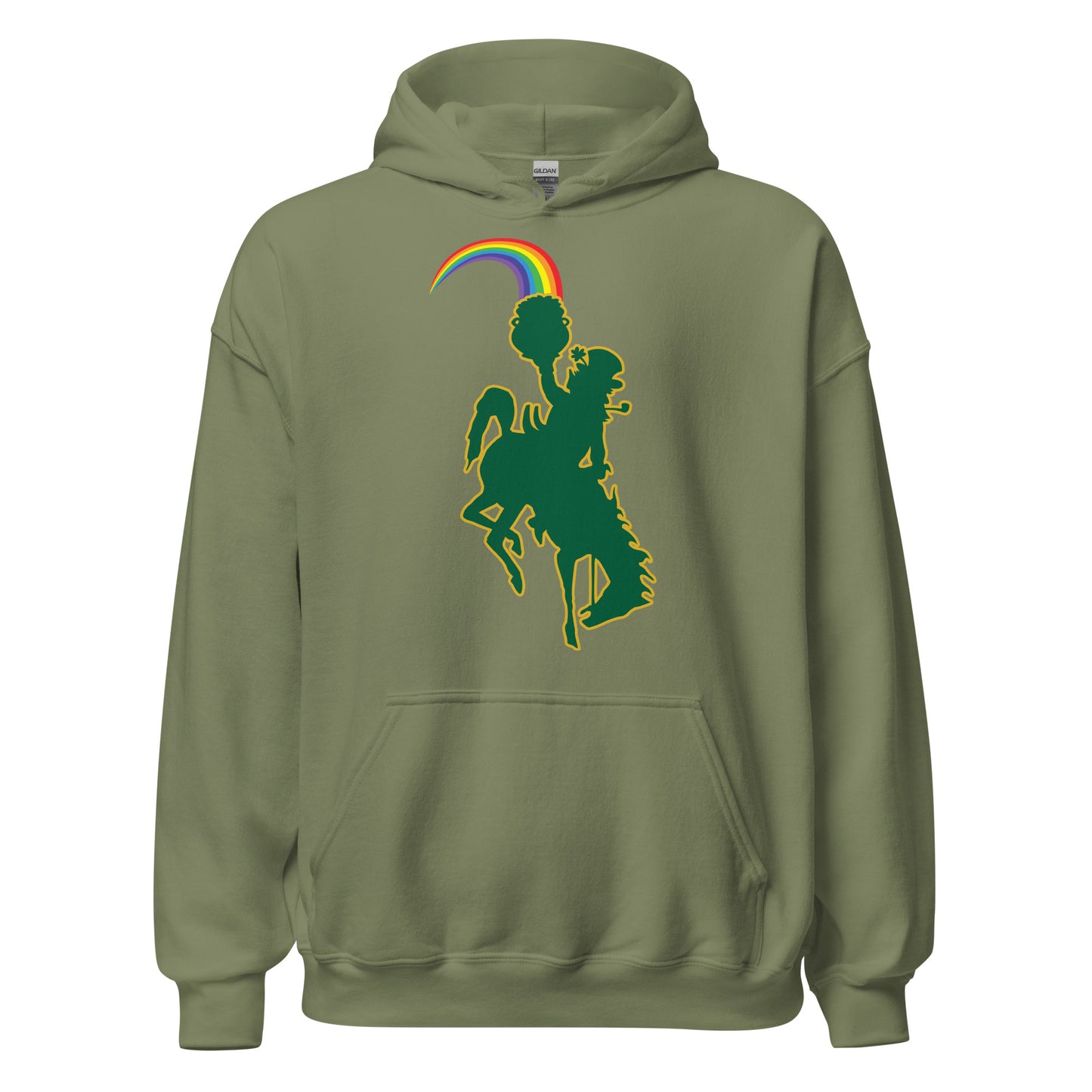 Bucking Horse & Leprechaun Hoodie