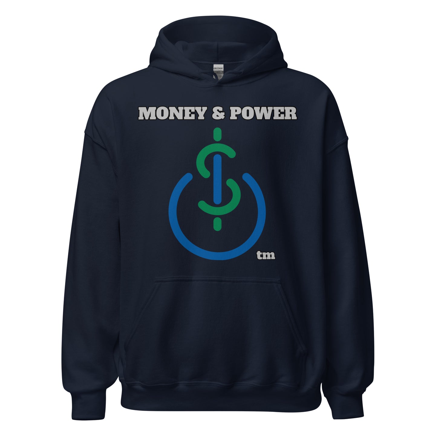 Money & Power Green & Blue Print Hoodie