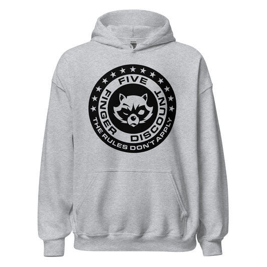 Five Finger Discount Logo Black Print Hoodie