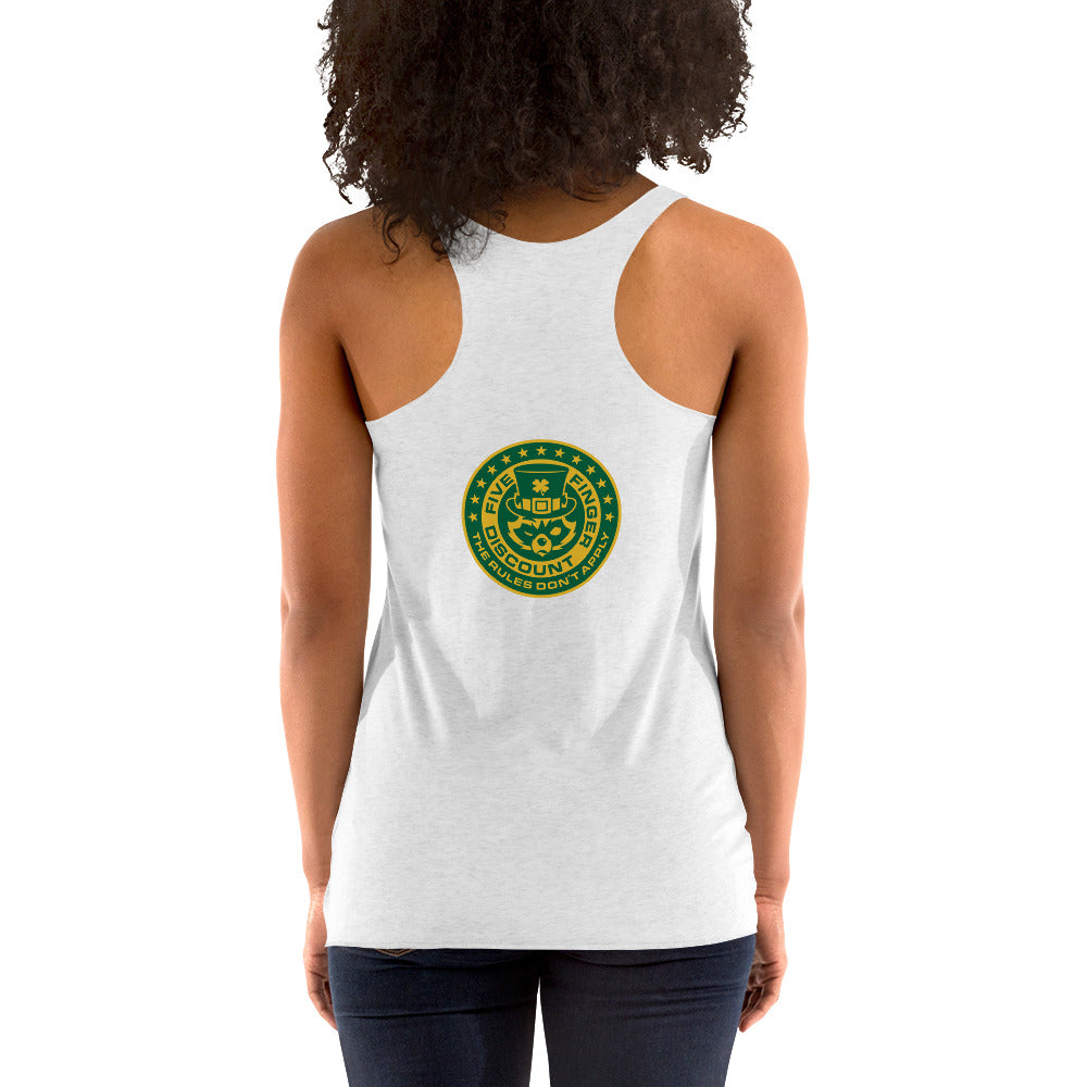 Bucking Horse & Leprechaun Women's Racerback Tank