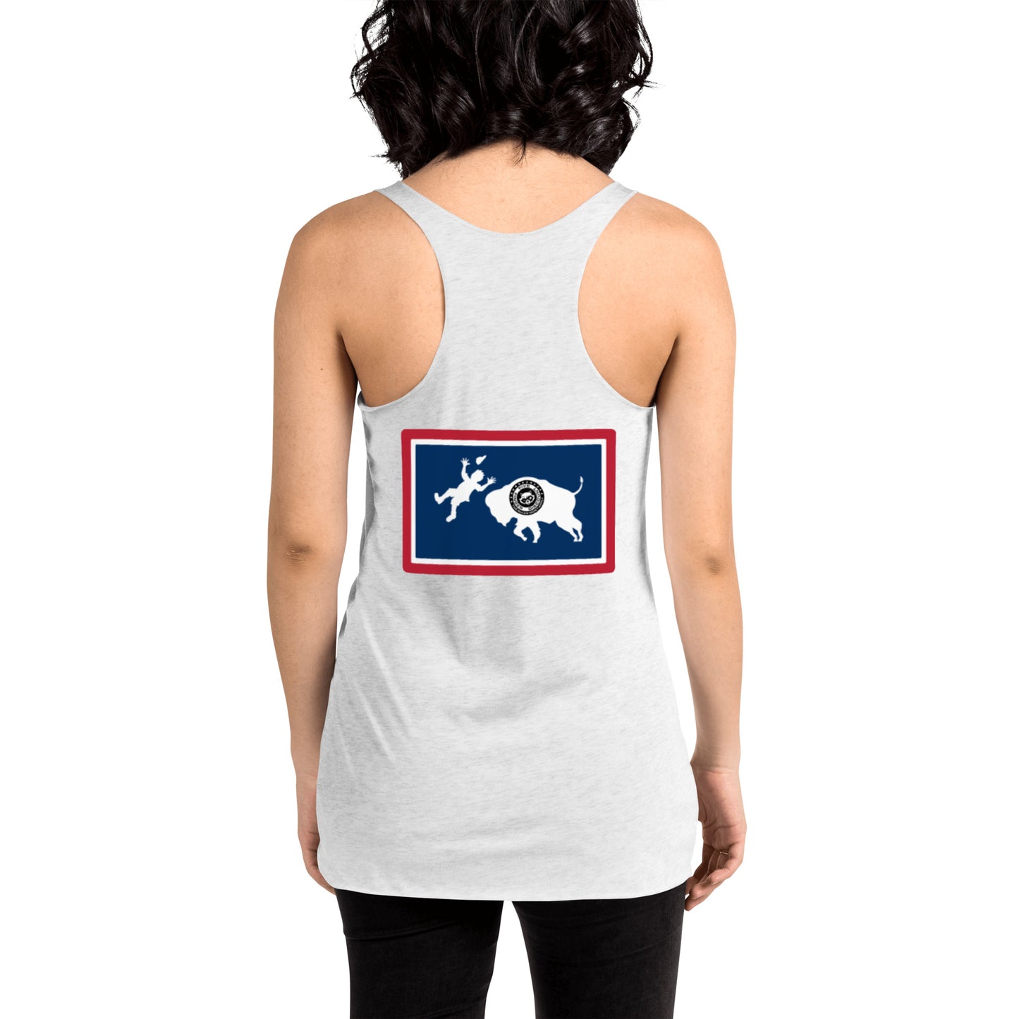 Warning Buffalo Are Dangerous Women's Racerback Tank