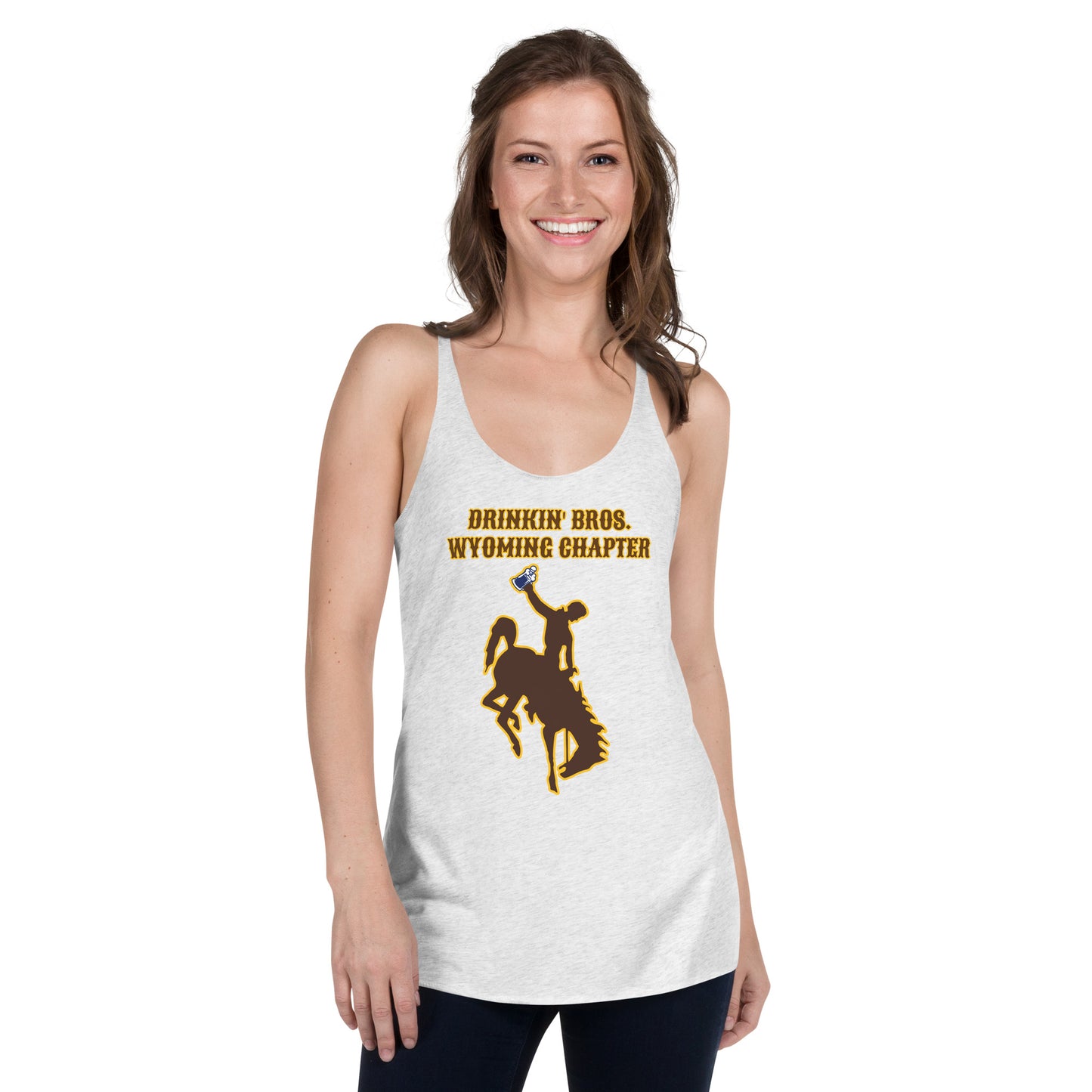 Drinkin' Bros. Wyoming Chapter Women's Racerback Tank