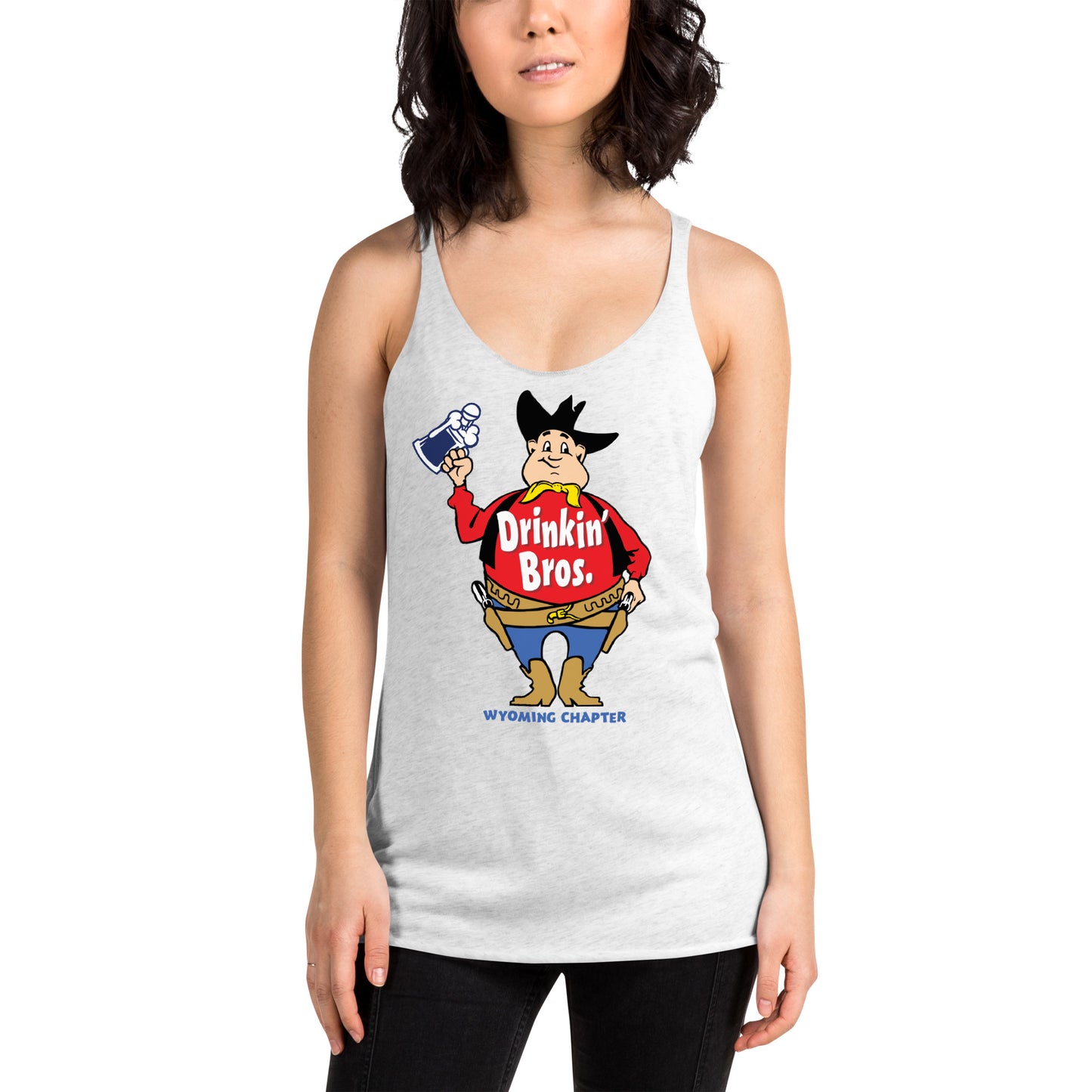 Drinkin' Bros. Powder River Women's Racerback Tank