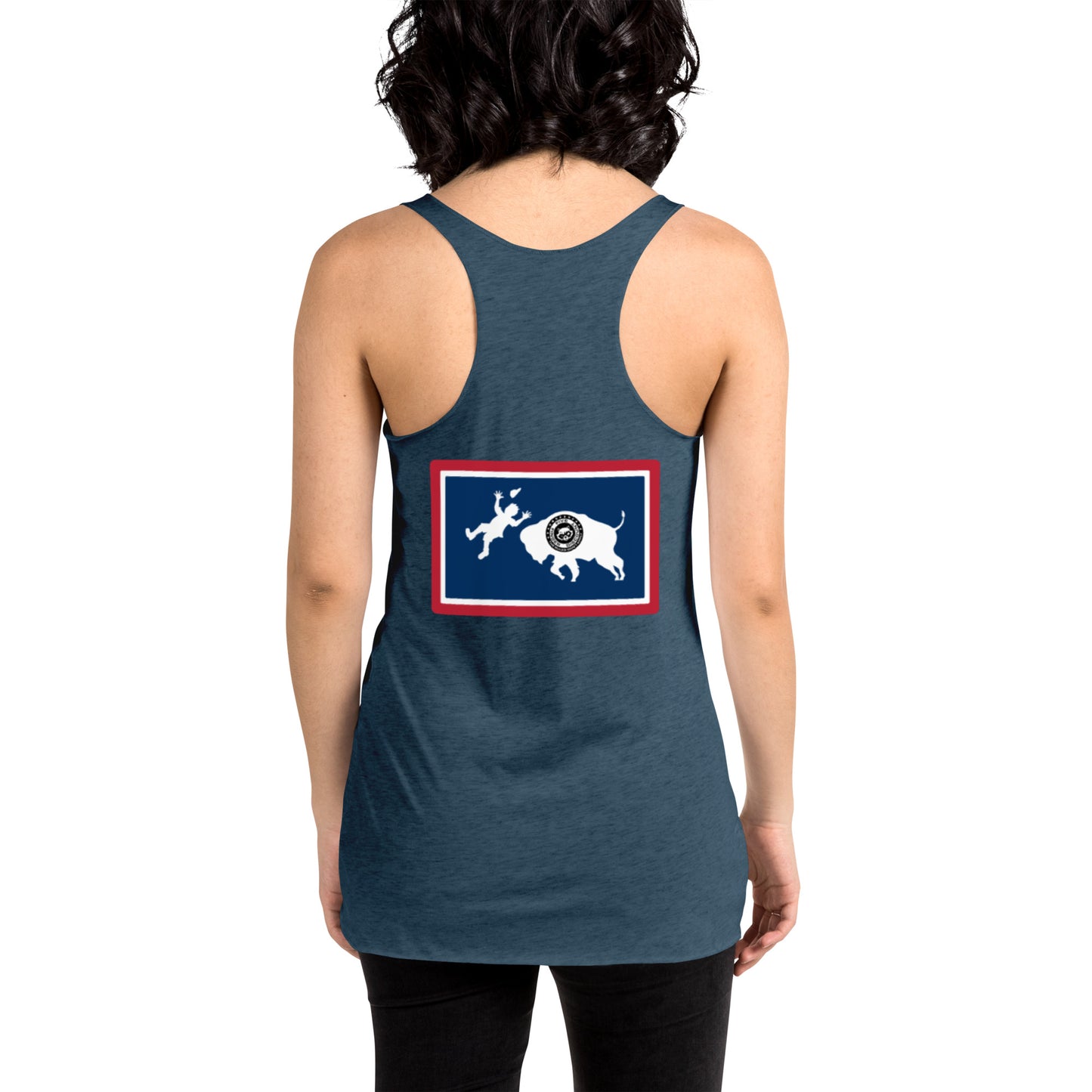 Warning Buffalo Are Dangerous Women's Racerback Tank