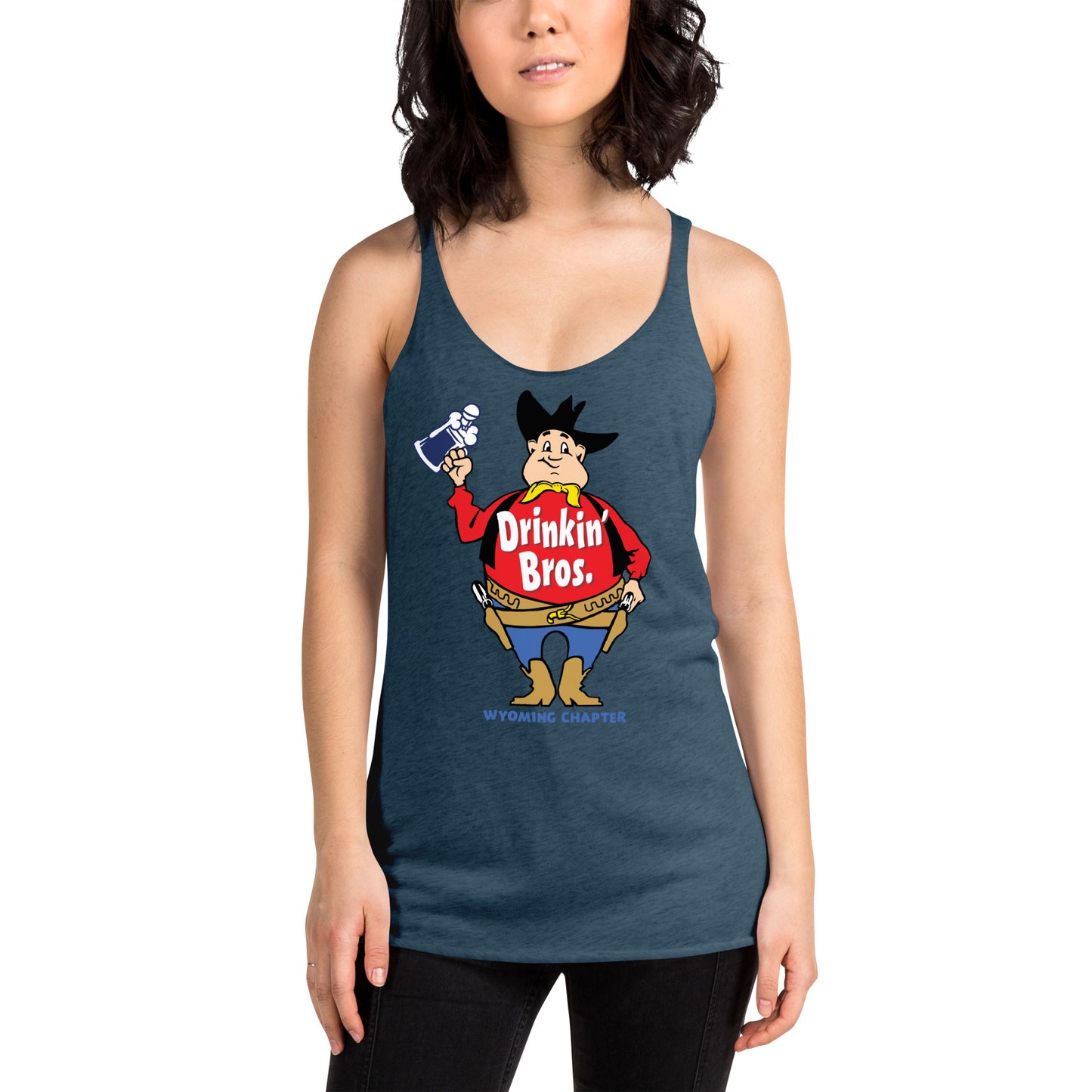 Drinkin' Bros. Powder River Women's Racerback Tank