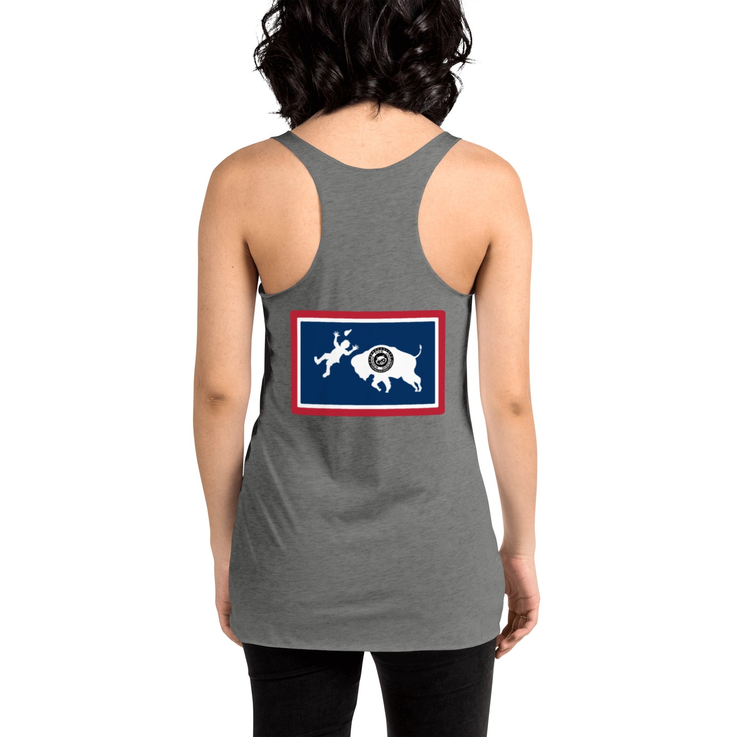 Warning Buffalo Are Dangerous Women's Racerback Tank