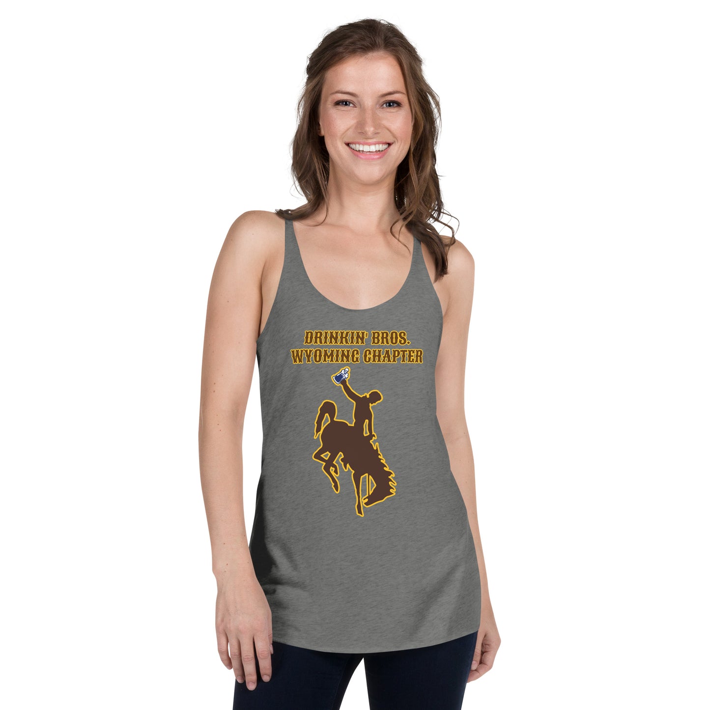 Drinkin' Bros. Wyoming Chapter Women's Racerback Tank