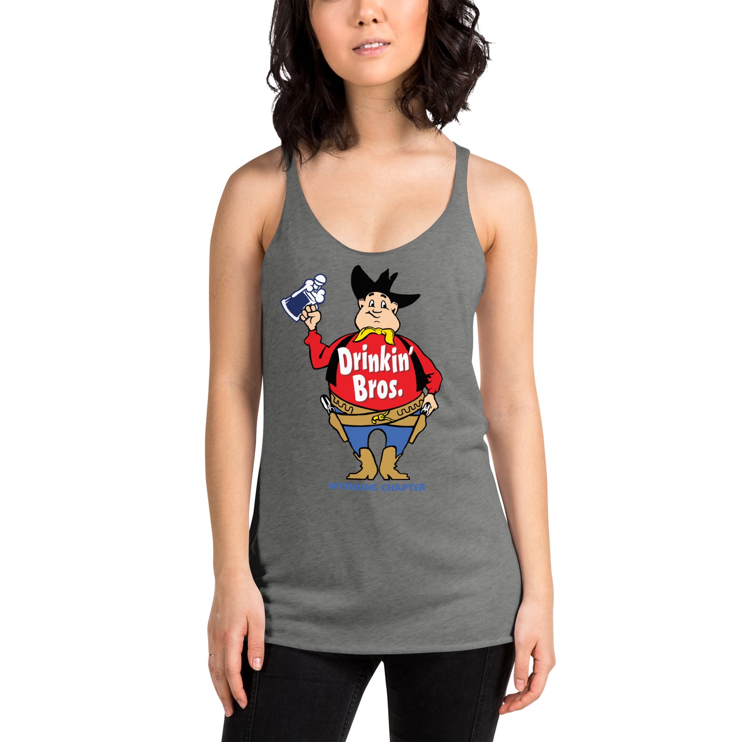 Drinkin' Bros. Powder River Women's Racerback Tank